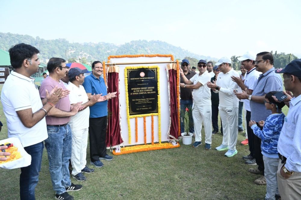 NFR unveiled its newly upgraded cricket ground at the NFRSA Complex located at Maligaon, Guwahati on November 18.